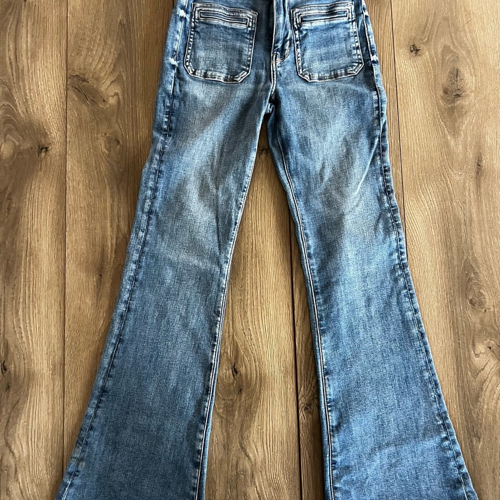 American Eagle Flare Wide Leg Jeans